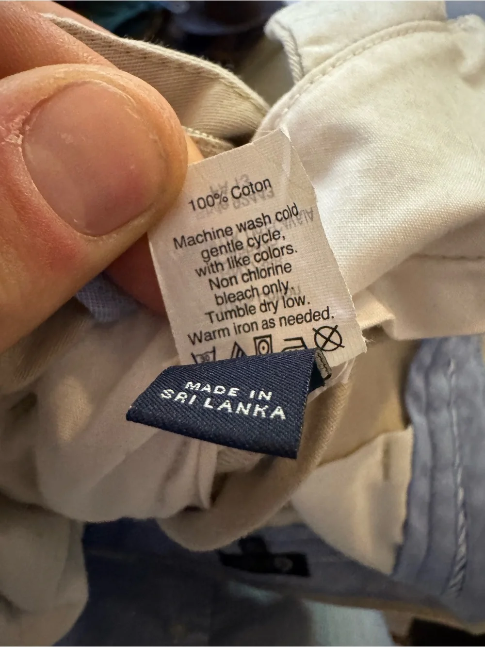 Men's JCrew Khaki Cotton Khaki Pants - Slim Fit